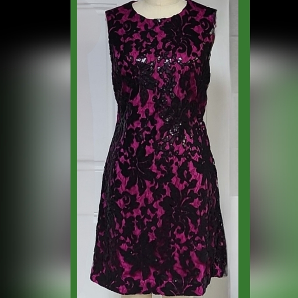 Diane Von Furstenberg floral sequin lace dress - Picture 6 of 6